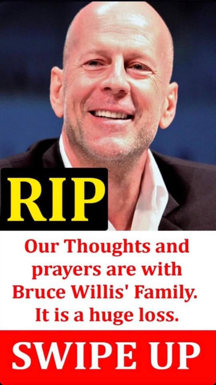 Bruce Willis in an homage to Michael Clarke Duncan