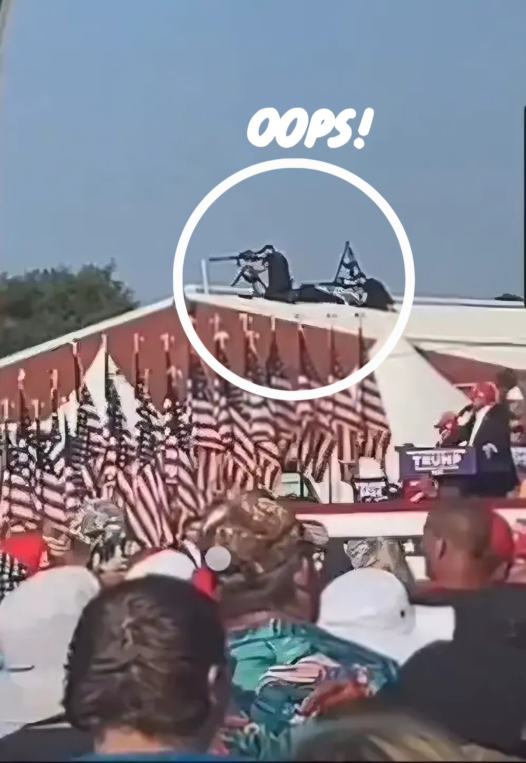 Check out this angle.Counter snipers see something and engage