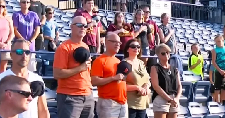 TEARS AND RESPECT FLOW AS 96-YEAR-OLD WWII VETERAN SINGS NATIONAL ANTHEM