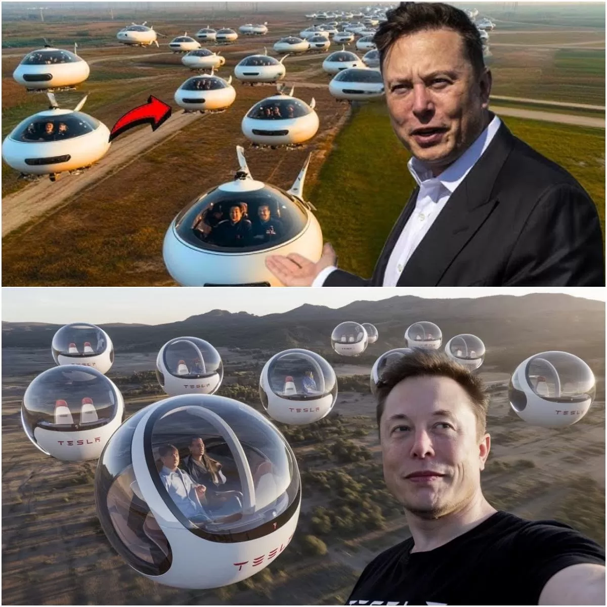 Elon Musk Unveils The World’s First Flying Tesla Prototype: A Revolutionary Leap That Stunned The World… Price of 1 Flight Announced!