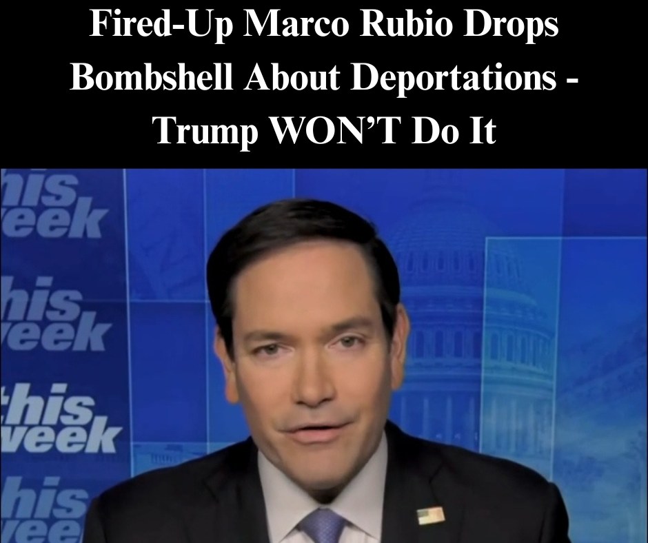 Fired-Up Marco Rubio Shreds Latest False Media Narrative About ‘Deporting U.S. Children’