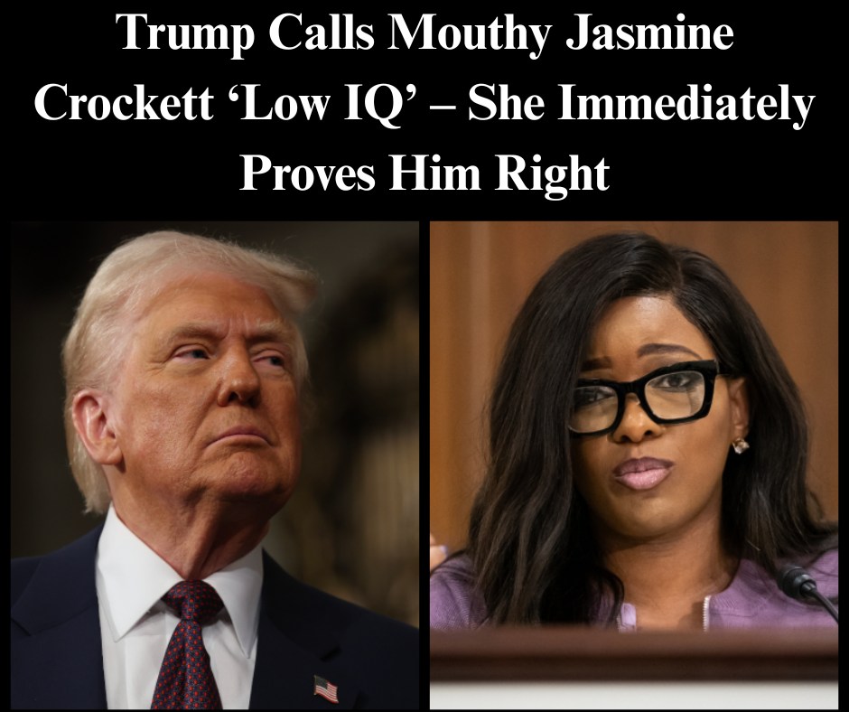 Trump Calls Mouthy Jasmine Crockett ‘Low IQ’ – She Immediately Proves Him Right