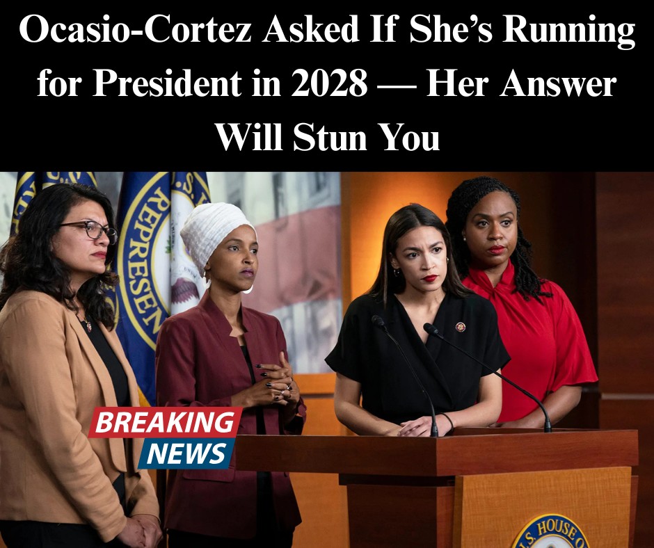 Ocasio-Cortez Responds To Question About 2028 Presidential Bid