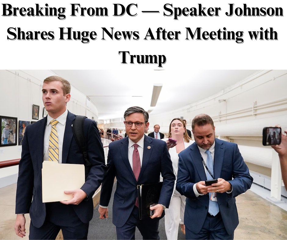 Speaker Johnson Shares Big Update After Speaking With Trump