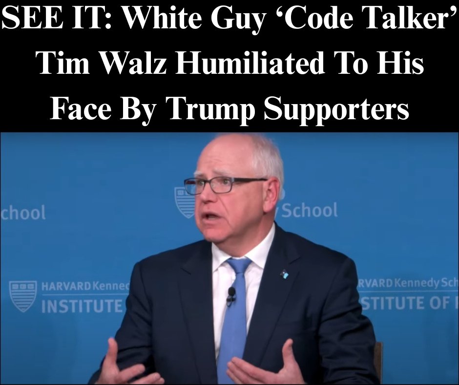 SEE IT: White Guy ‘Code Talker’ Tim Walz Humiliated During To His Face