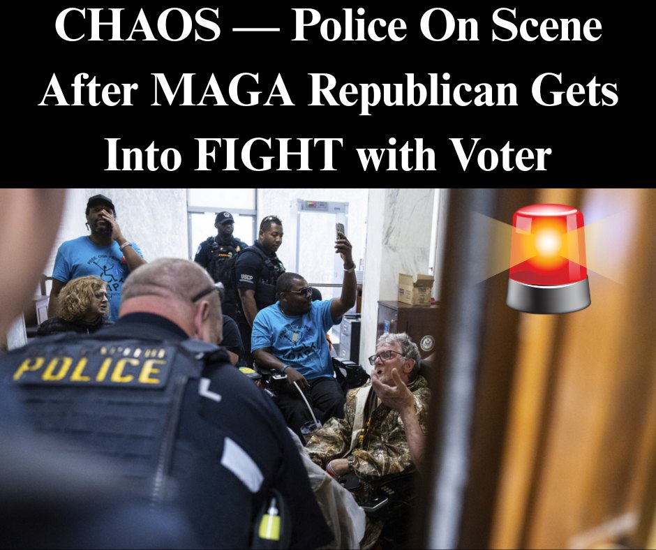 Police Respond After GOP Lawmaker’s Bizarre Clipboard Attack On Voter