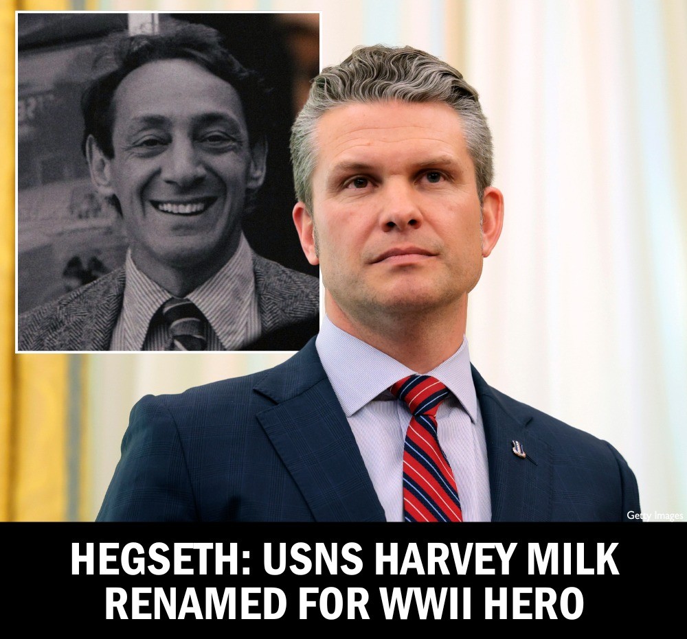 Hegseth: USNS Harvey Milk Renamed for WWII Hero