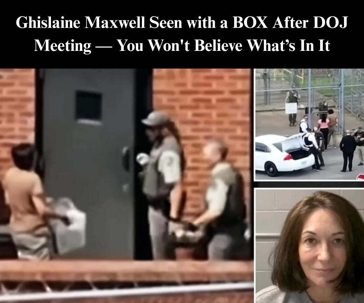 Maxwell Returns to Prison With Mystery Box After Trump DOJ Meeting