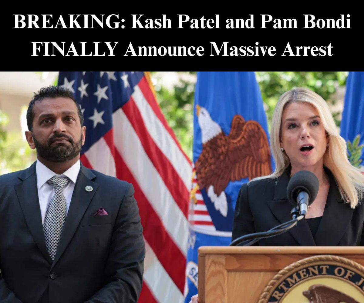 Kash Patel, Pam Bondi Announce Chilling Arrest