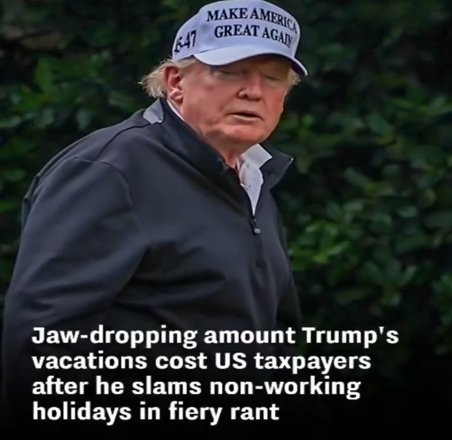 Trump slams unproductive holidays—then the taxpayer bill for his own trips comes to light.
