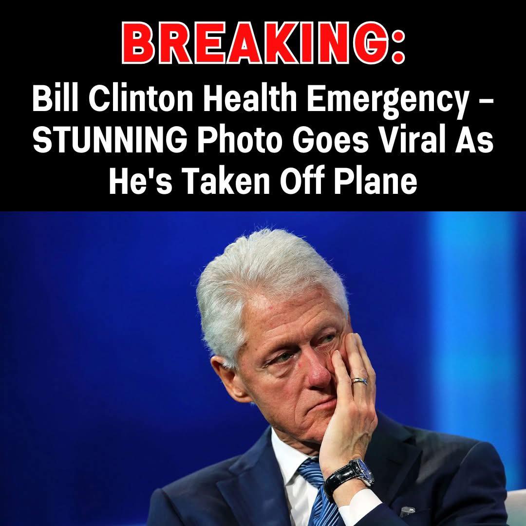 Viral Photo Shows Bill Clinton’s Health Emergency as He’s Escorted Off Plane