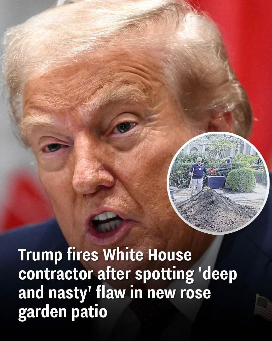 Rose Garden Scandal: Trump Ousts Contractor After Spotting Major Patio Defect