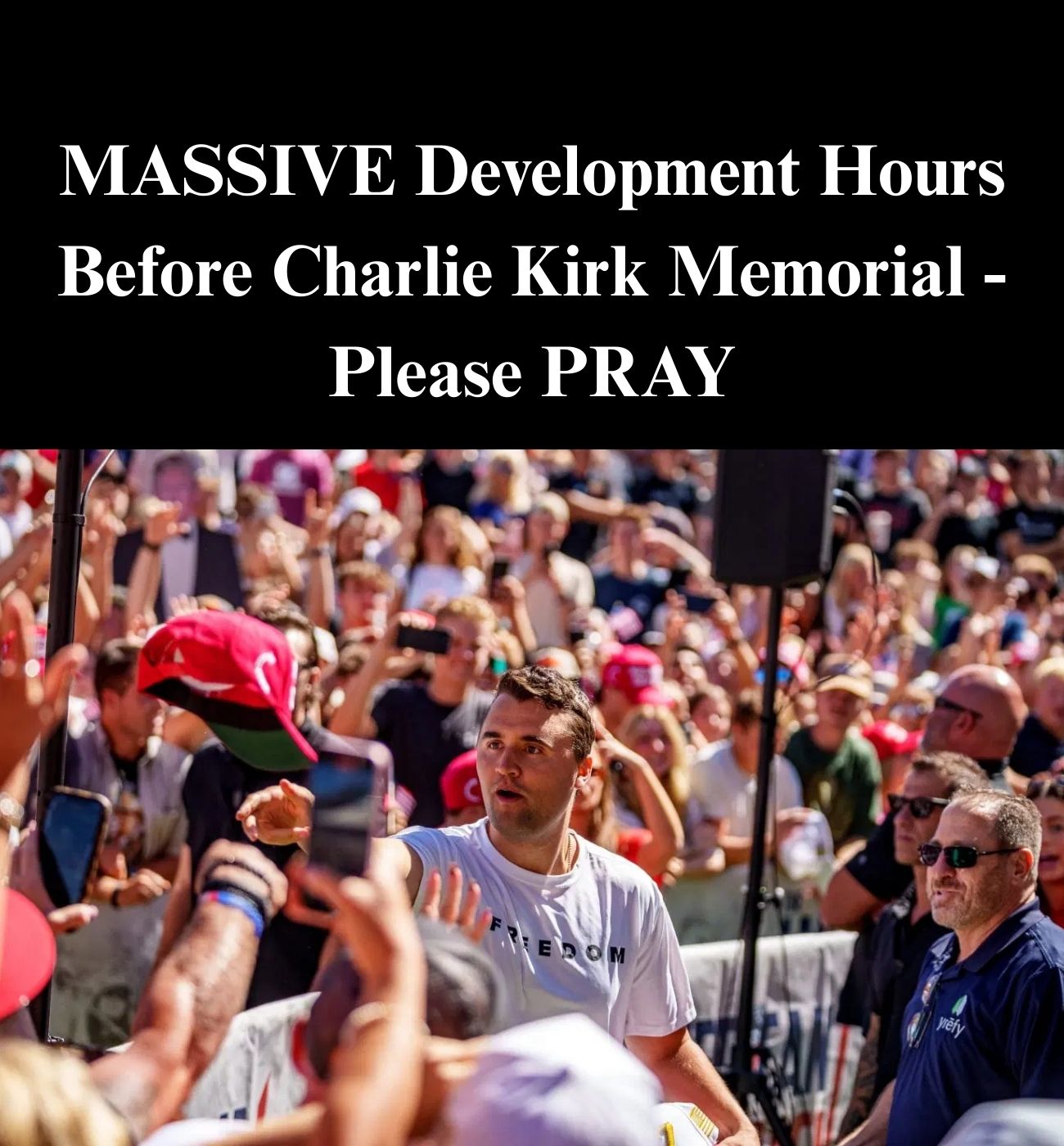 Armed Man Arrested As Officials Warn Of Zero Tolerance At Kirk Memorial