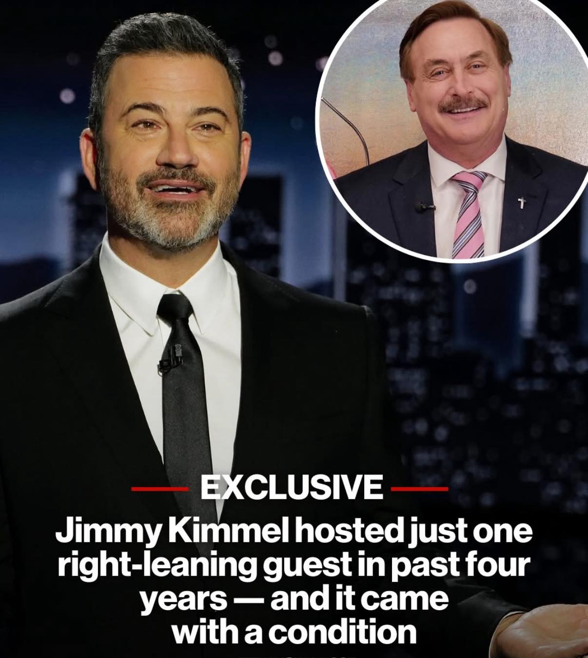 Jimmy Kimmel hosted just one right-leaning guest in past four years — and it came with a condition