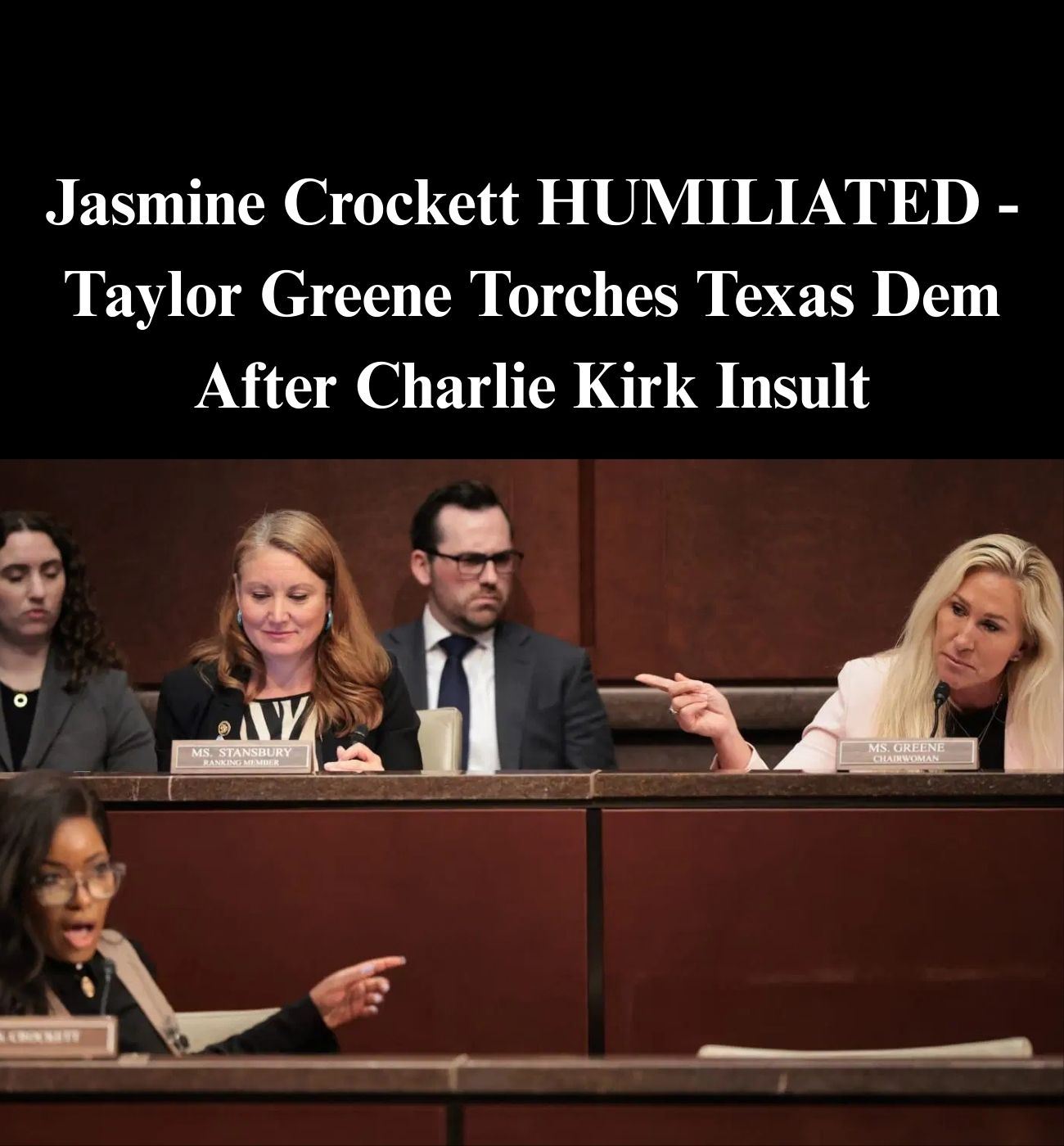 Taylor Greene Claps Back At Crockett Over Twisted Claim About Kirk Assassin