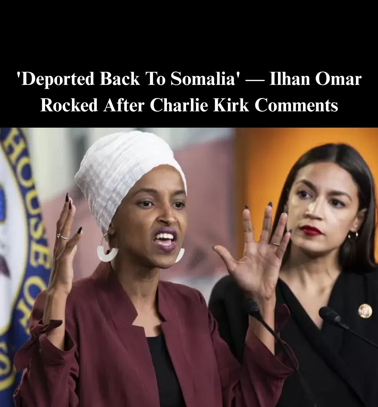Nancy Mace, Ilhan Omar Trade Barbs Over Charlie Kirk Remarks