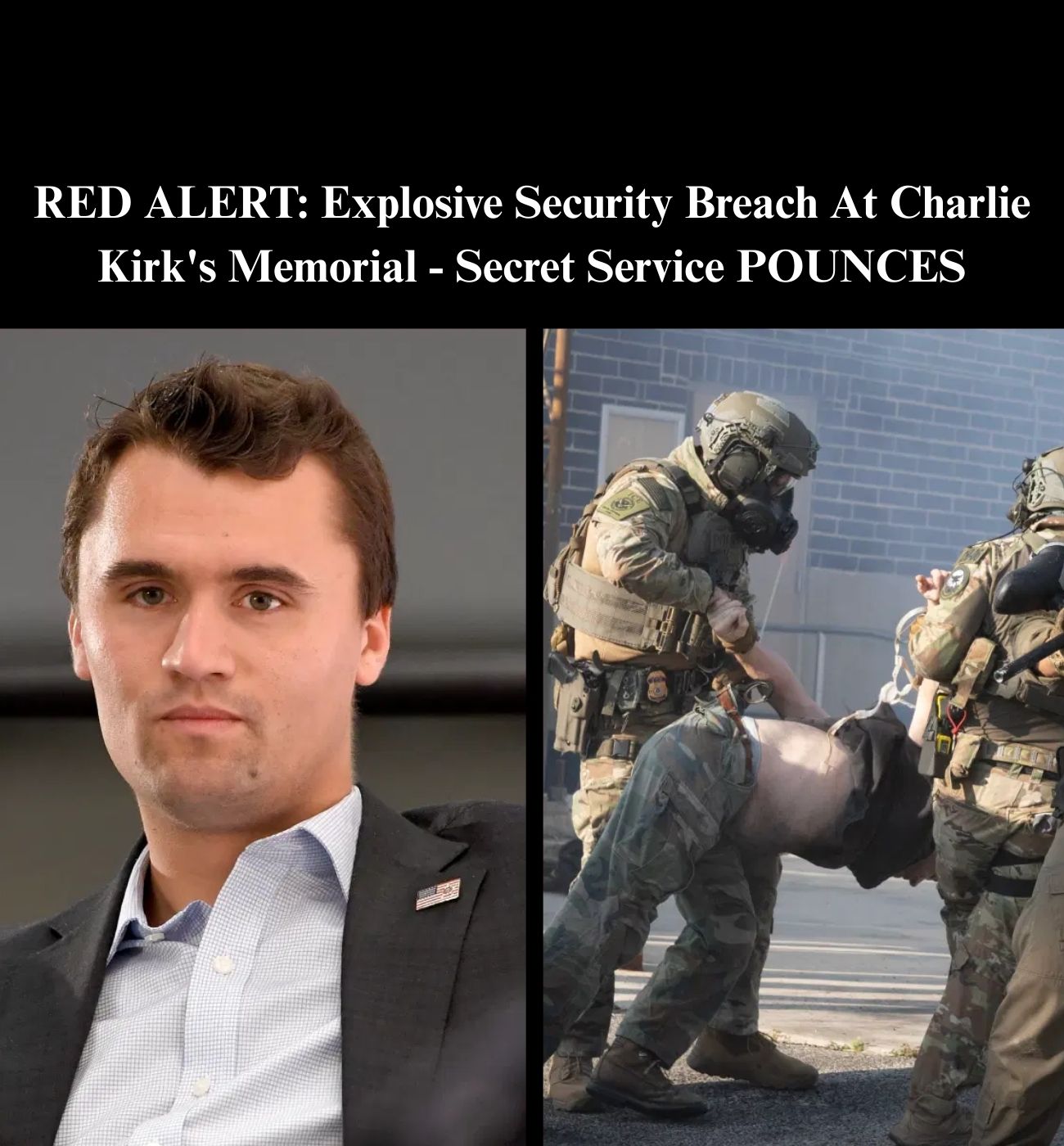 Armed Man Apprehended Outside Charlie Kirk Memorial Site: Report