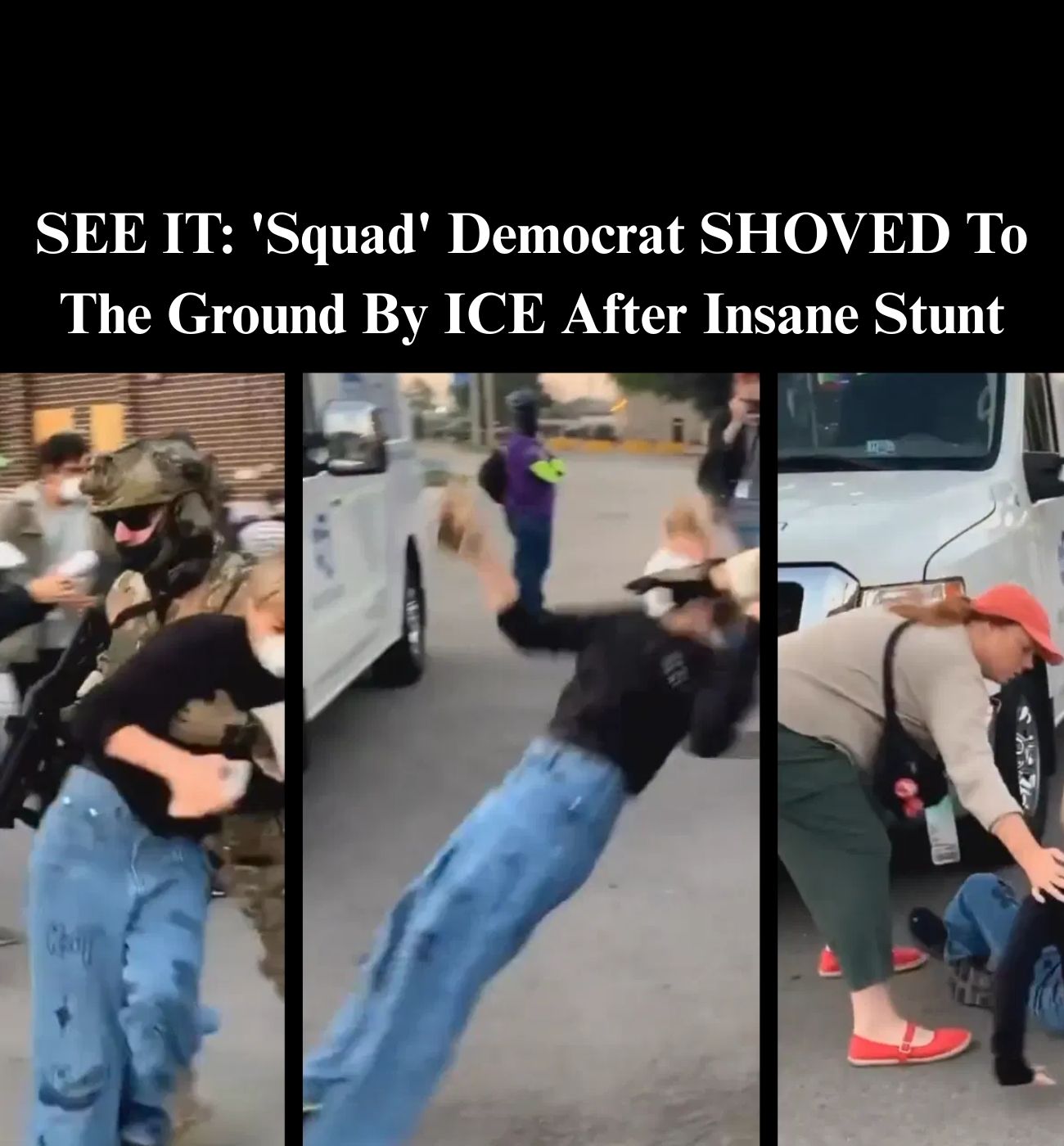 ICE Agents Throw Democratic Candidate To Ground During Confrontation