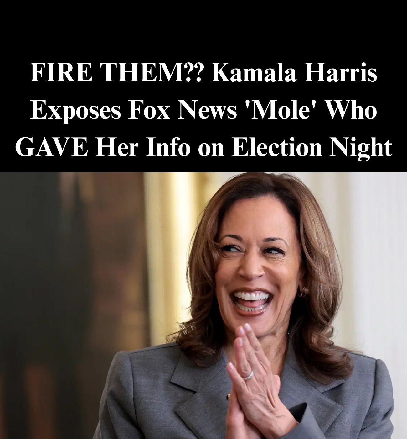 Kamala Claims Fox Insider Leaked Election Night Data To Her Campaign