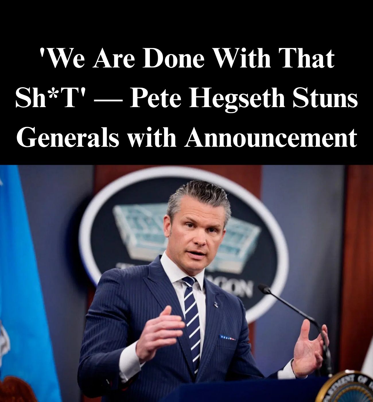 Hegseth Provides Major Update Before Military Leaders In Rare Meeting