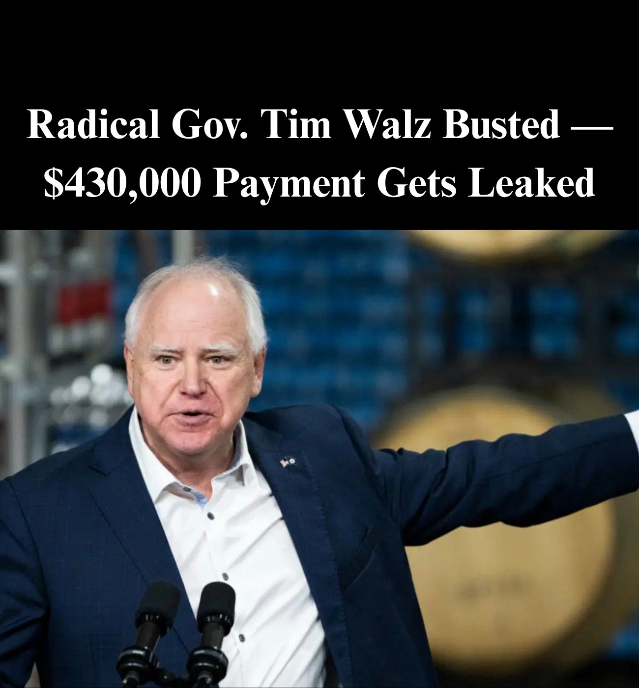Walz Challenged Over Wasteful Spending, Fraud In Governor’s Race