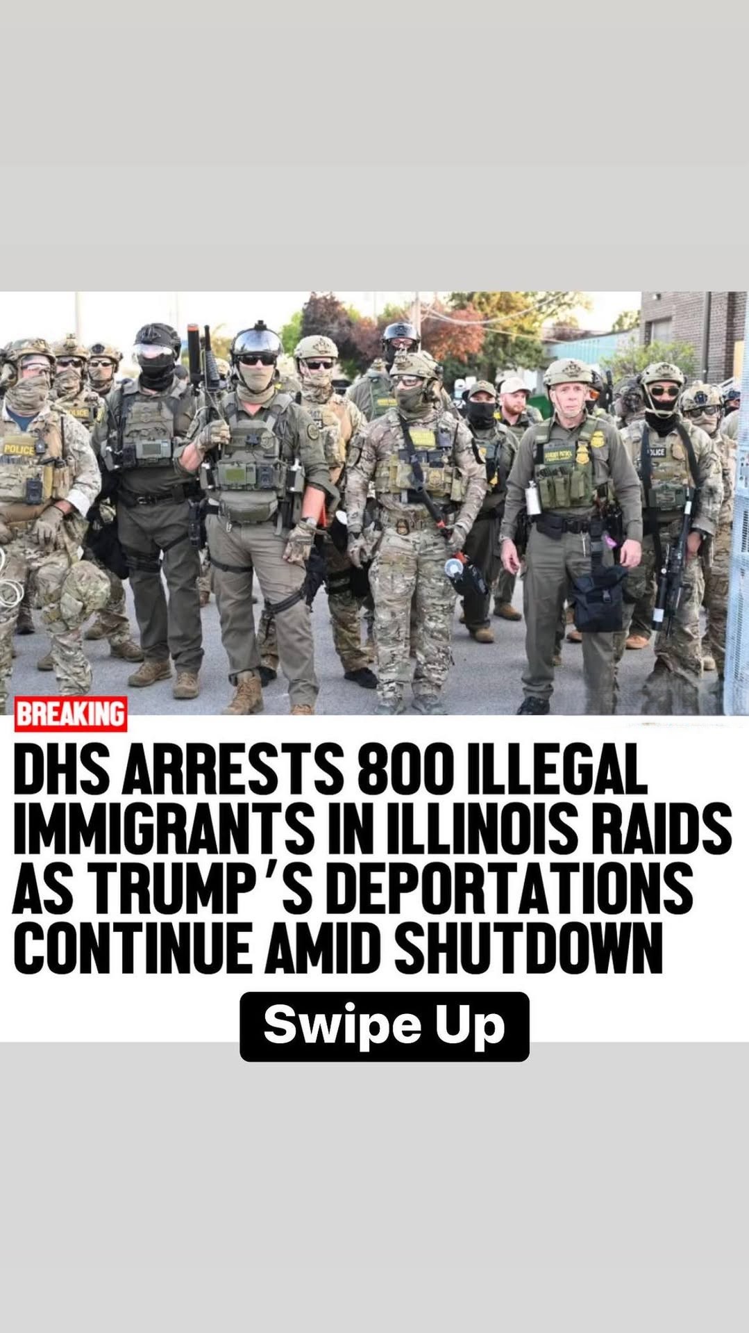 DHS Arrests 800 Illegal Immigrants In Illinois Raids As Trump’s Deportations Continue Amid Shutdowns