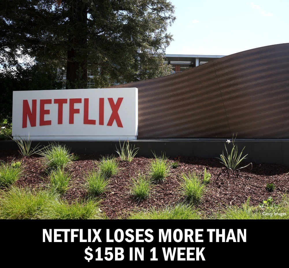 Netflix Loses More Than $15B in 1 Week