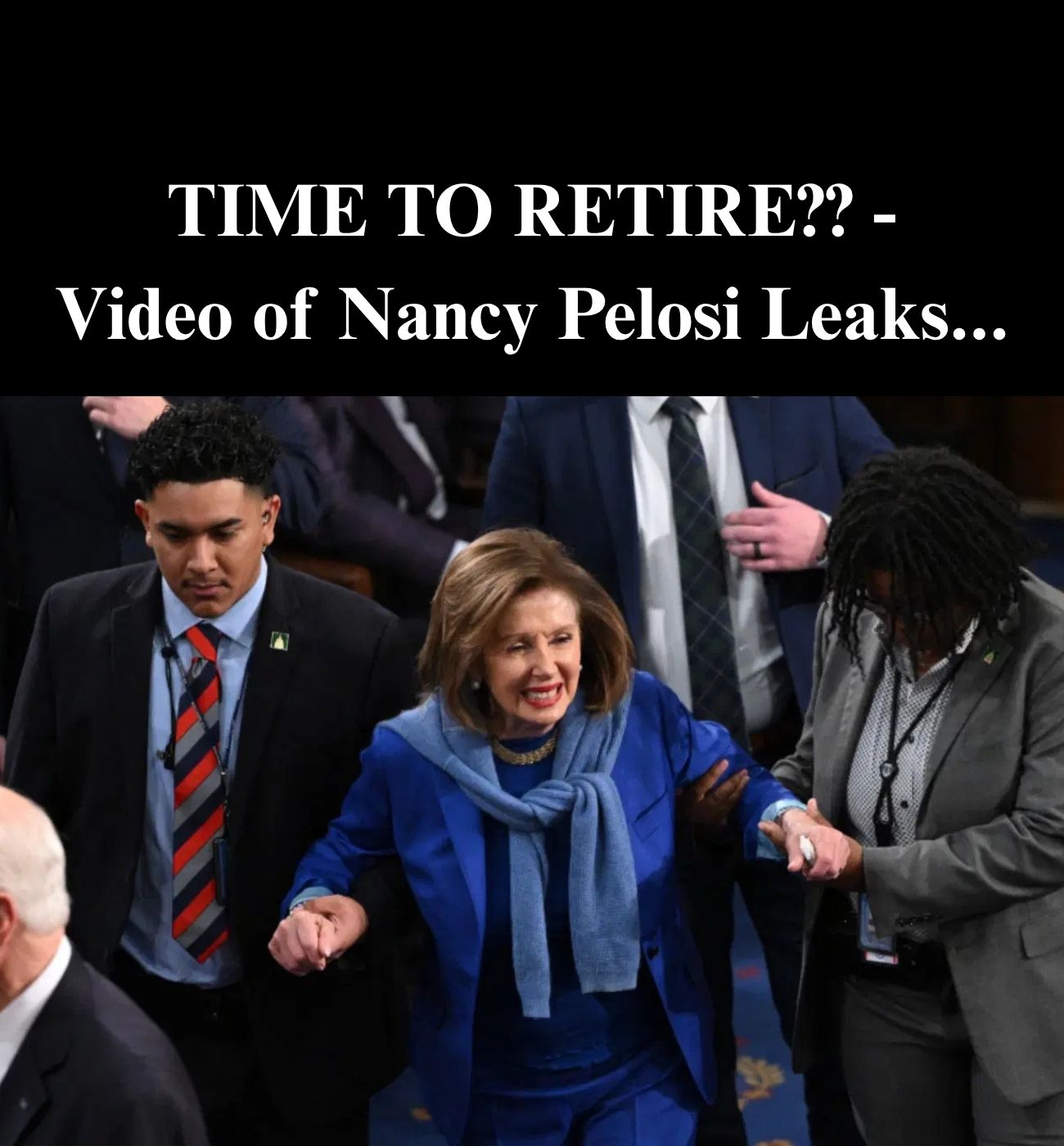 Pelosi Barely Able To Walk In Latest Public Appearance