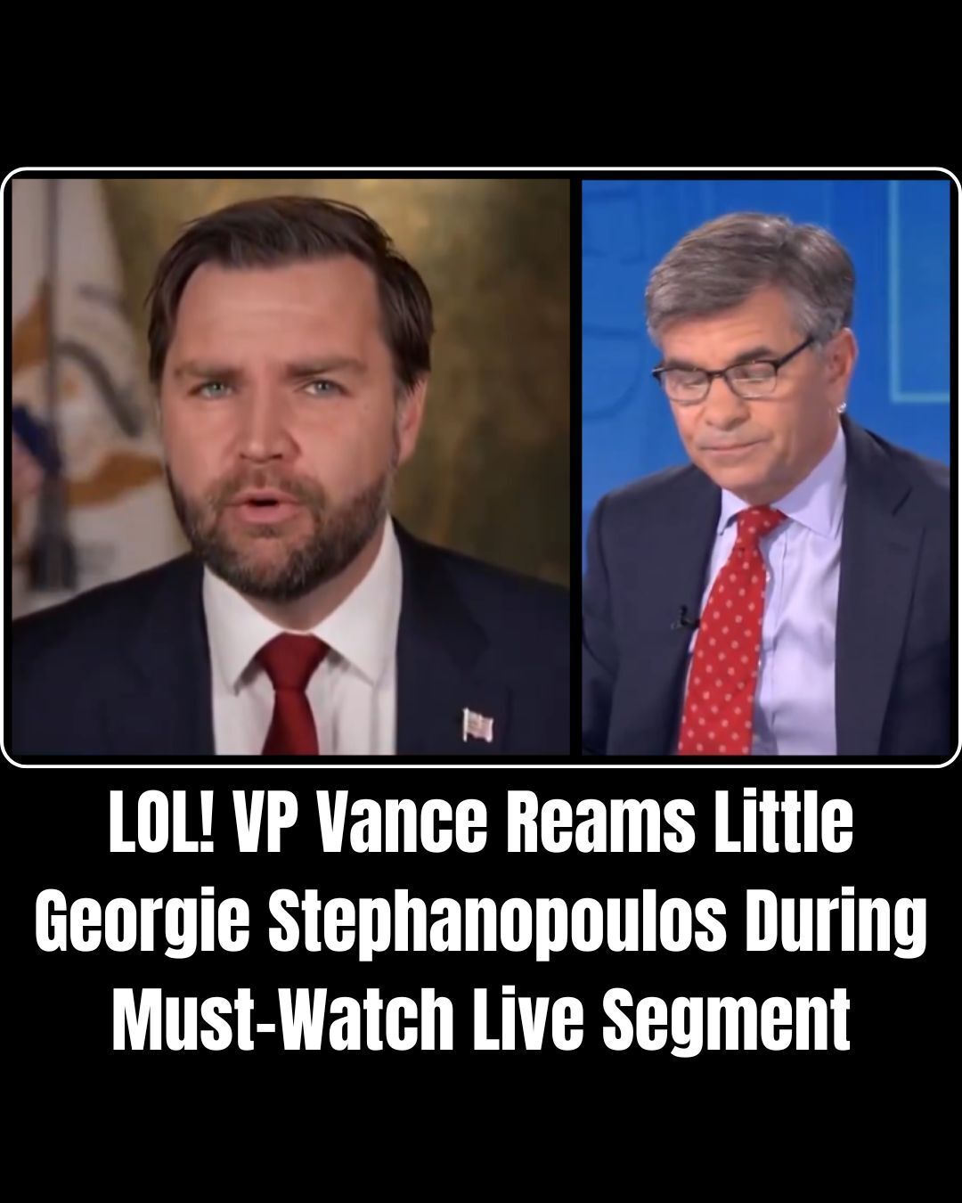 Vance Gives George Stephanopoulos The Business For Refusing to Discuss ‘Schumer Shutdown’