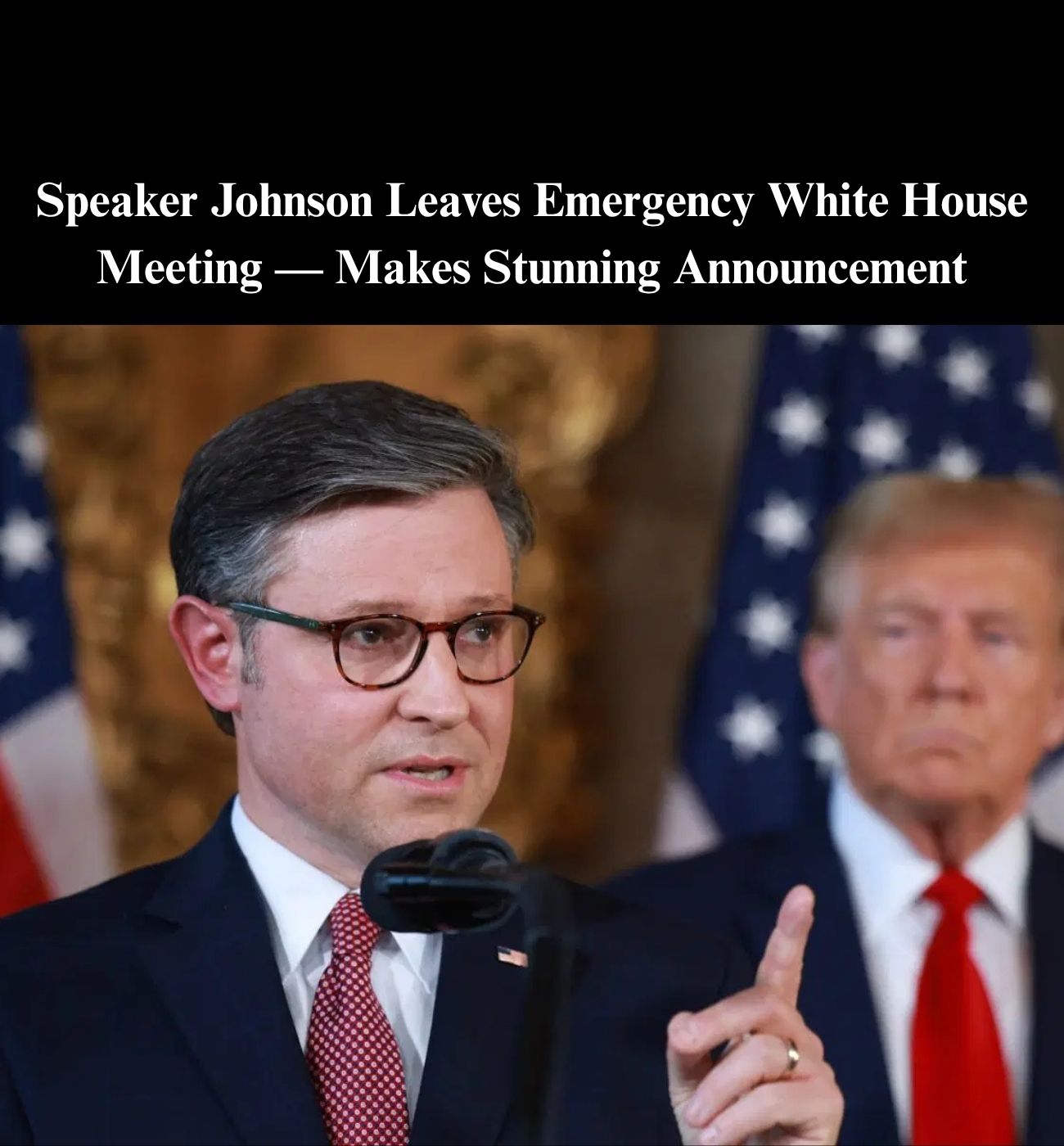 Johnson Leaves WH Meeting, Shares Big Update on Schumer Shutdown