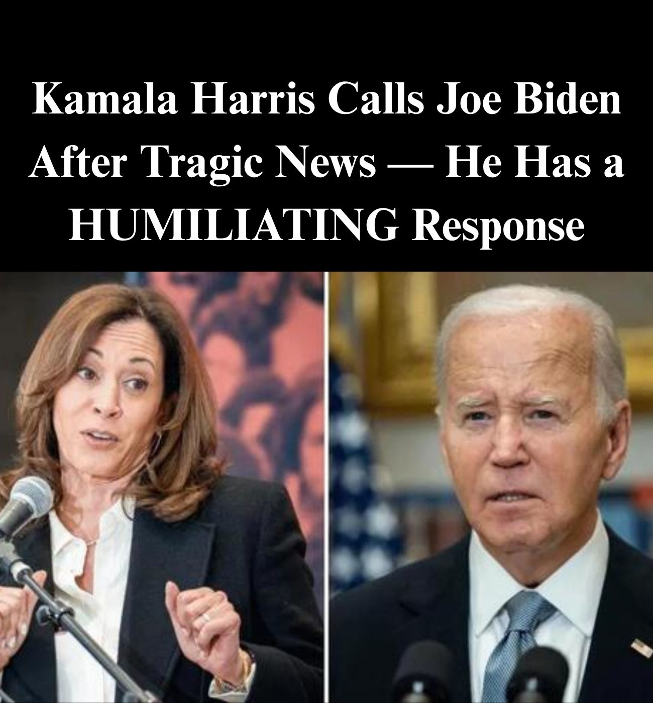 Harris Reaches Out To Biden But It Doesn’t Go As Expected