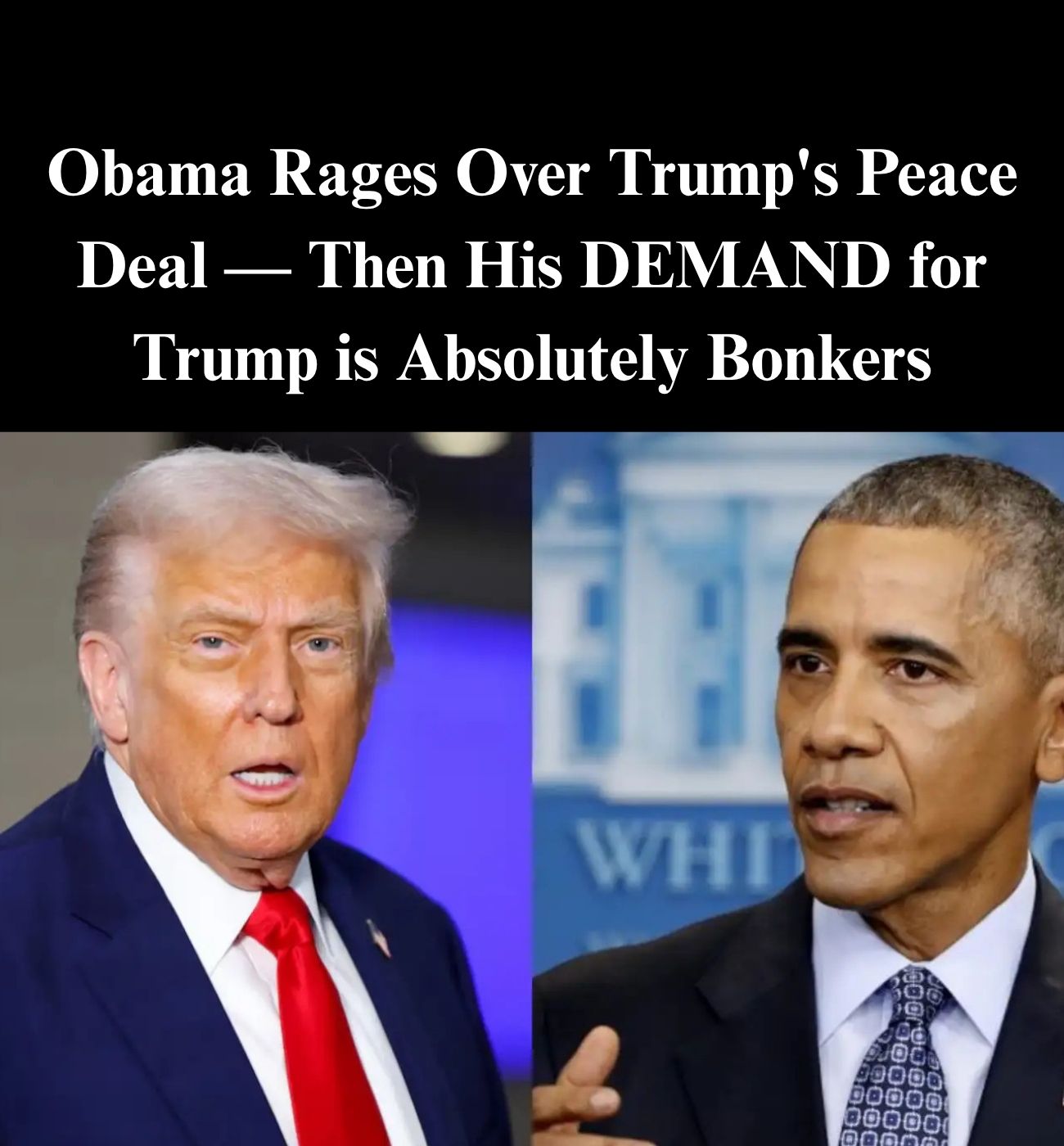 Obama Blasts Trump in Wake of Historic Peace Deal