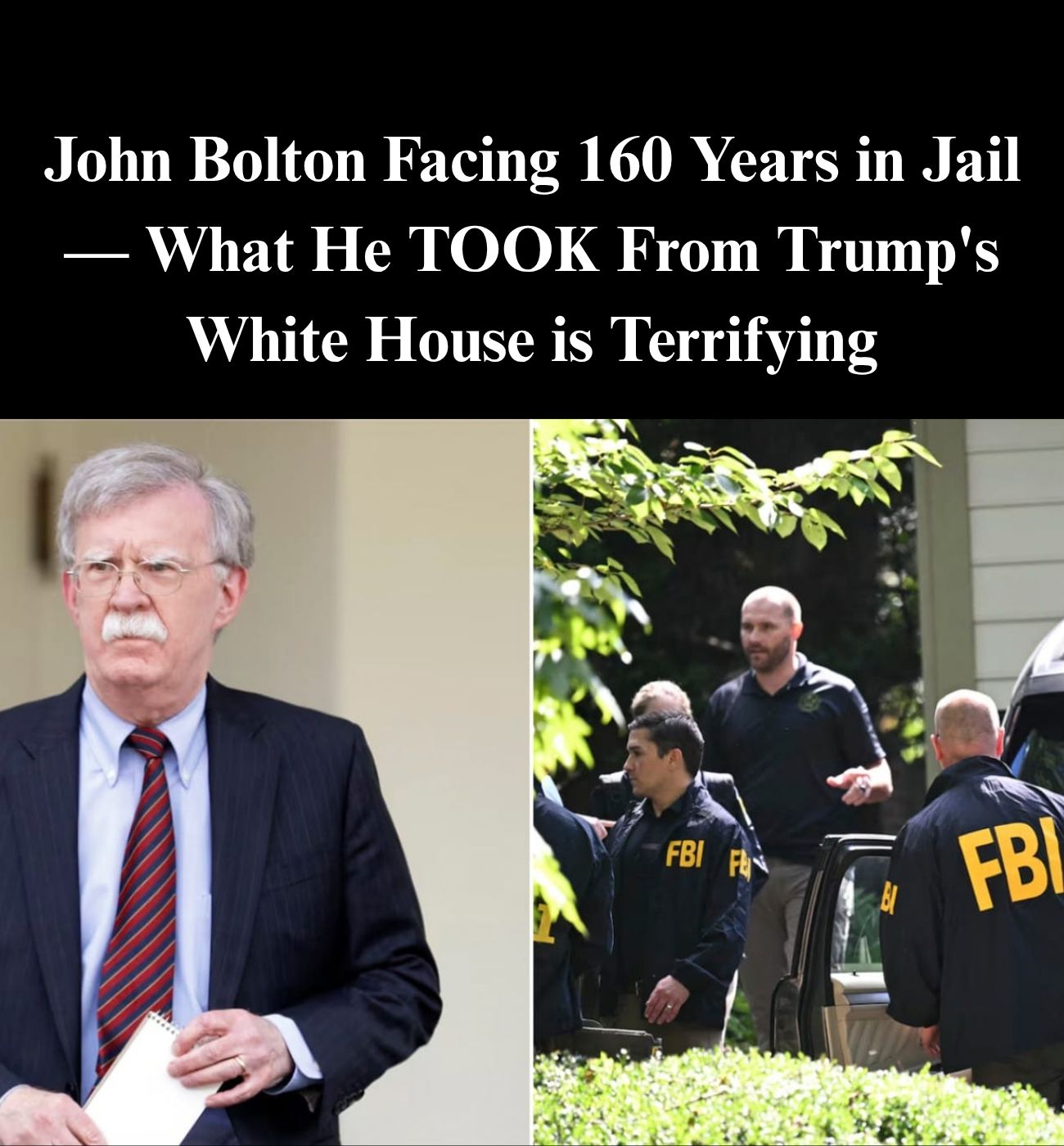 John Bolton Makes Damning Admission After Being Charged with 18 Felonies