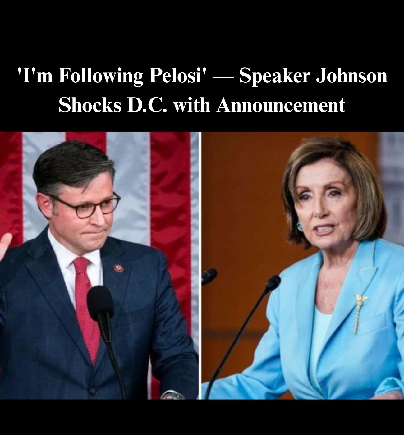 Johnson Says He’s Following ‘Pelosi Precedent’ In Not Swearing In New Dem