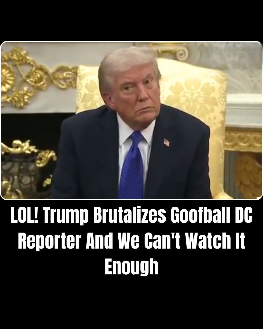 WATCH: Trump Blitzs DC Reporter Over Stupid Question About New Ballroom