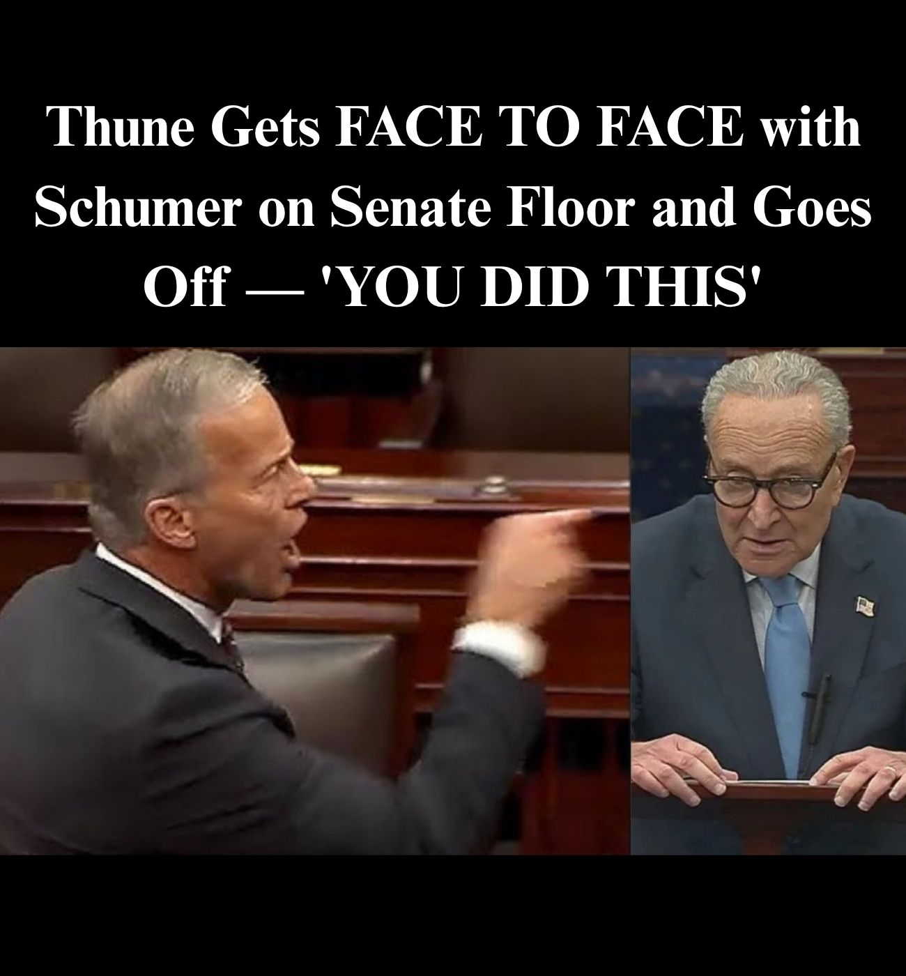 Thune Erupts in Rare Anger, Blasts Dems for ‘Holding Government Hostage’ Amid Shutdown