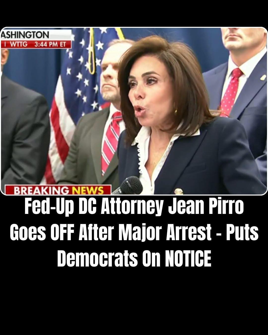 Fed-Up DC Attorney Jeanine Pirro Slams City Council After Teen’s Arrest in Murder of Congressional Intern