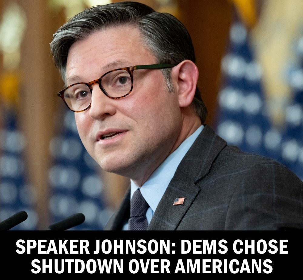 Speaker Johnson: Dems Chose Shutdown Over Americans