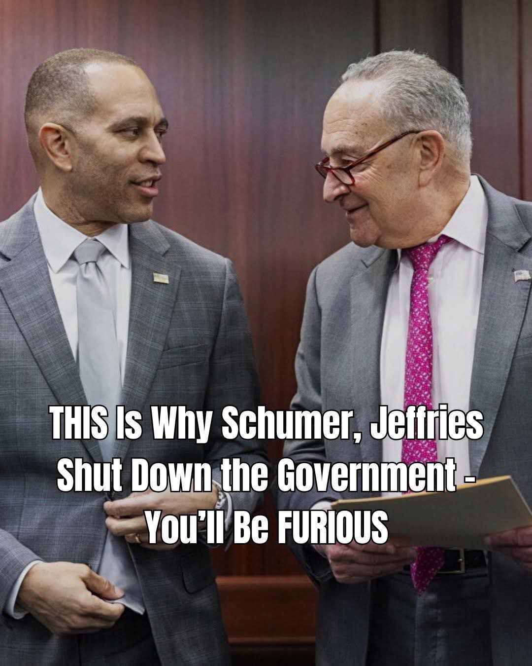 We Finally Know Why Schumer and Jeffries Forced the Shutdown — and the Backlash Could Be Massive
